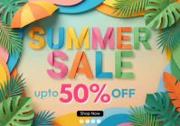 Joyful Summer Sale Postcard Video Postkarte template