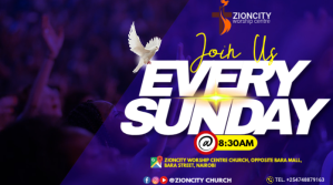 Purple Church Service Invitation Twitter Post Template