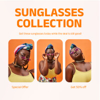 Joyful Sunglasses Sales Flyer Instagram Post template