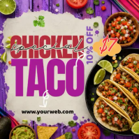 Taco Special Offer Instagram 帖子 Template