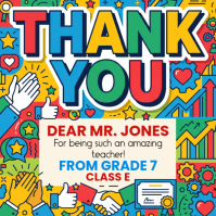 Teacher Appreciation Сообщение Instagram Template