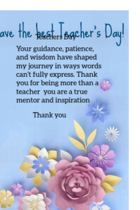 สีน้ำเงิน Teacher Appreciation Pinterest Graphic Template