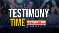 Joyful Testimony Time  Twitter Post template