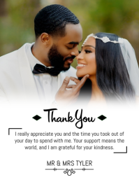 Joyful Thank You Card Flyer (us Letter) template
