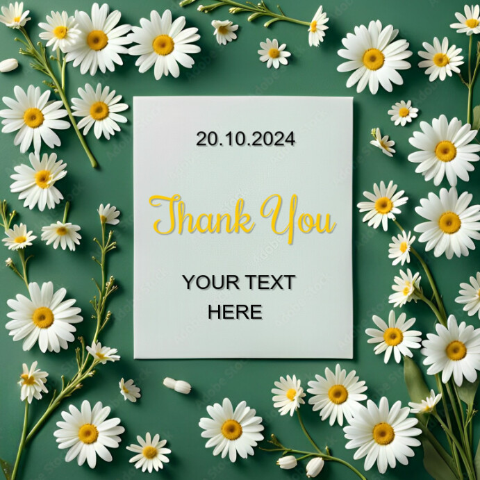 Copy of Joyful Thank You Card Instagram Post | PosterMyWall