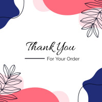 Joyful Thank You For Your Order Instagram Post template