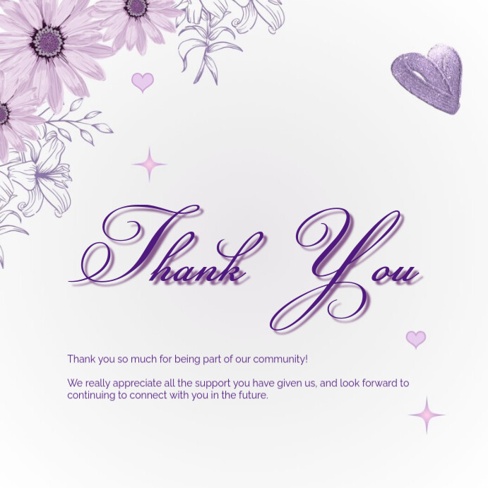 Copy of Joyful Thank You Instagram Post | PosterMyWall