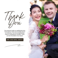 Joyful Thank You Post Square (1:1) template