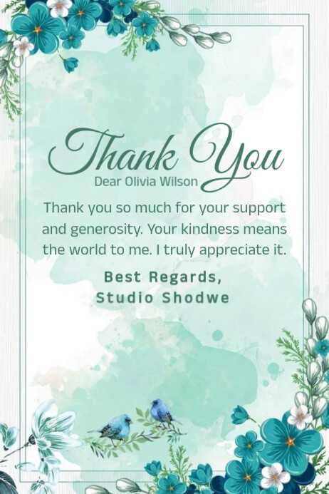 Joyful Thank You Poster Template | PosterMyWall