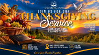Thanksgiving Church Service Miniatura de YouTube Template