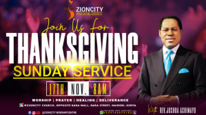 Purple Thanksgiving Sunday Service Twitter 帖子 Template