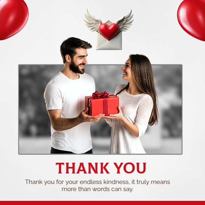 Joyful Thankyou Appreciation Card Instagram Post Template | PosterMyWall