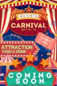 Joyful The Carnival Fun Fair Template Poster