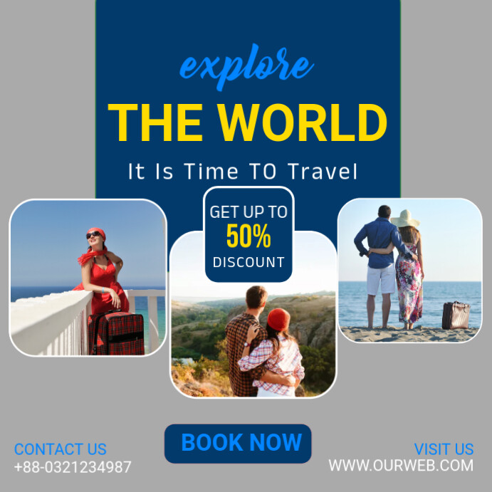 Joyful Travel Instagram Post Template | PosterMyWall