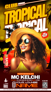Tropical Club Event Instagram Story Template