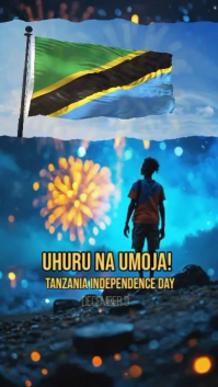 Joyful Uhuru Na Umoja: Happy Tanzania Independence Day 🇹🇿 Instagram Story template