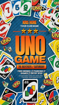 UNO Game Night Instagram Story Template