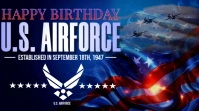 Joyful Us Airforce Birthday Twitter Post template
