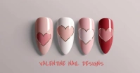 Joyful Valentine's Day Nail Designs  Facebook Ad template