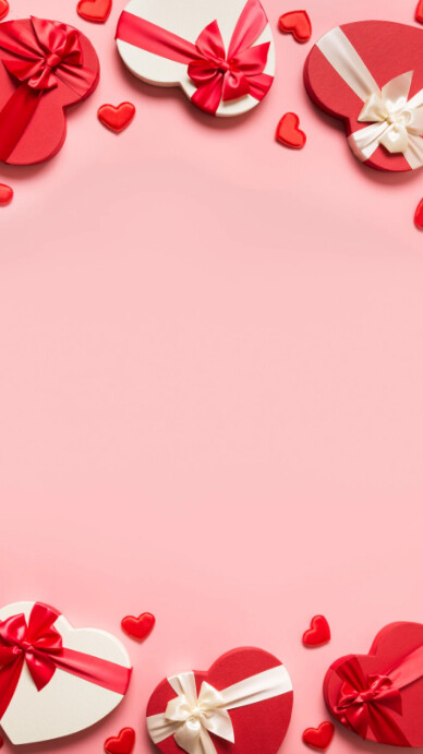 Joyful Valentine's Day Background Instagram Story template