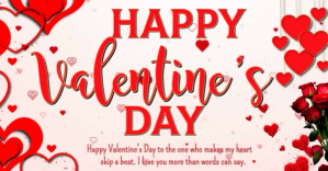 Joyful Valentines Day Facebook Event Cover template