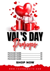 Joyful Valentines Day Packages A4 template