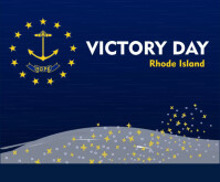 Joyful Victory Day Medium Rectangle template