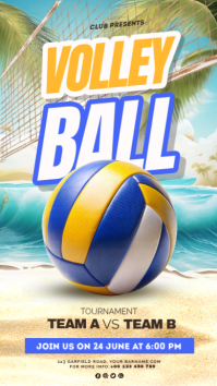 Joyful Volleyball Instagram Story template