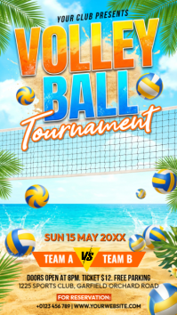 Joyful Volleyball Tournament Instagram Story template