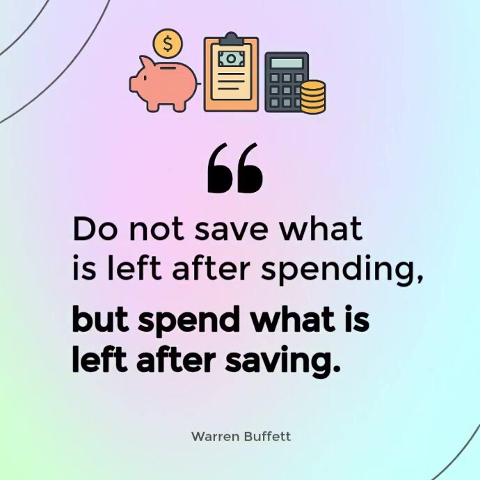 Joyful Warren Buffett Finance Quote Design – Visual Template To Promote ...