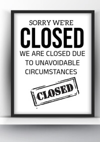 Joyful We Are Closed A4 template