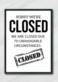 Joyful We Are Closed A4 template