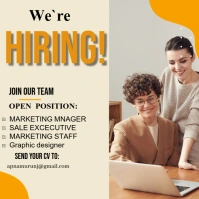Joyful We Are Hiring Flyers  Instagram Post template