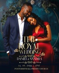 Joyful Wedding Invitation Flyer  Instagram Portrait template
