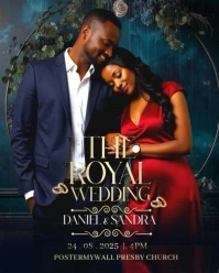 Joyful Wedding Invitation Flyer  Instagram Portrait template