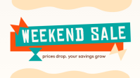 Joyful Weekend Sale Twitter Post template