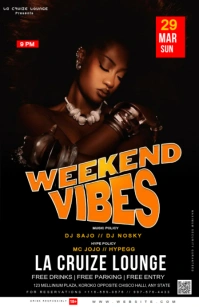 Joyful Weekend Vibes  Half Page Wide Szeroki pół strony template