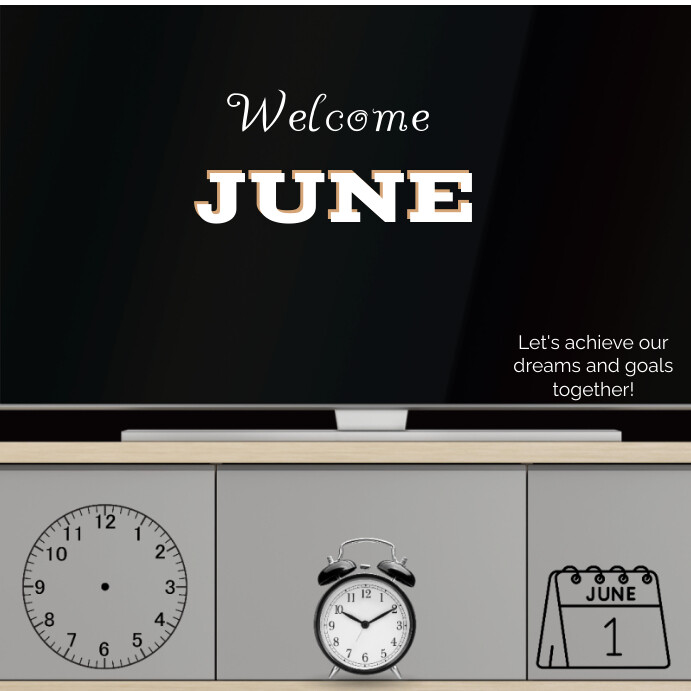 Plantilla de Joyful Welcome June Instagram Post | PosterMyWall