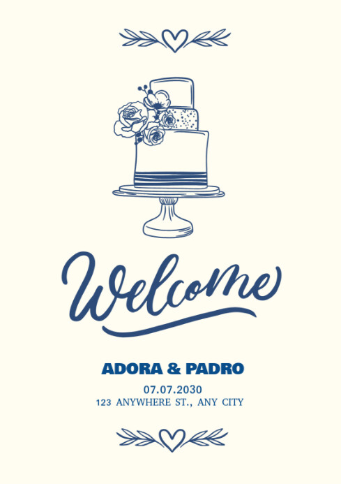 Joyful Welcome Post A4 Template | PosterMyWall
