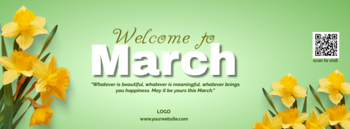March Welcome Template | PosterMyWall