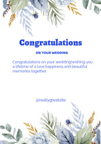 Joyful White  A4 template