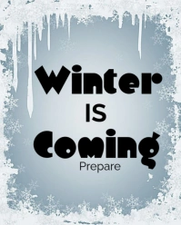 Joyful Winter Is Coming Announcement  Instagram Portrait template