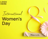 Joyful Women's Day Medium Rectangle 中矩形广告 template