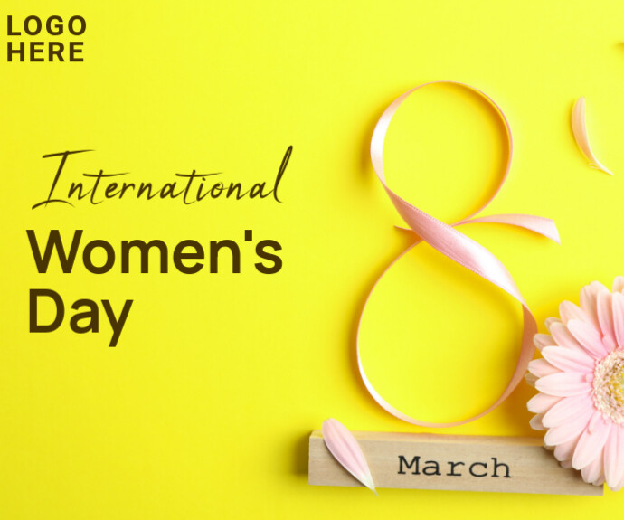 Joyful Women's Day Medium Rectangle Mittelgroßes Rechteck template