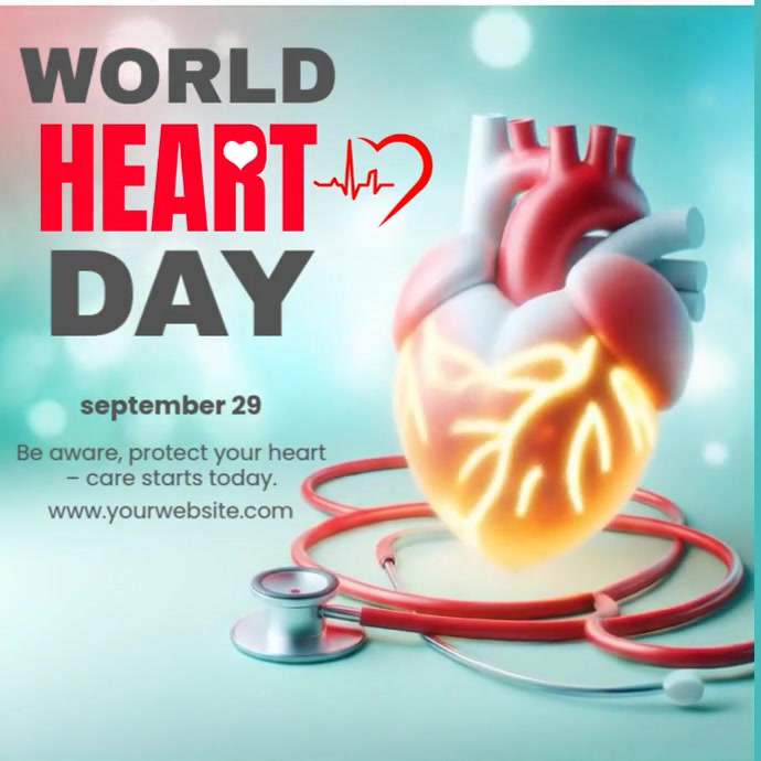 Joyful World Heart Day Instagram Post Template | PosterMyWall