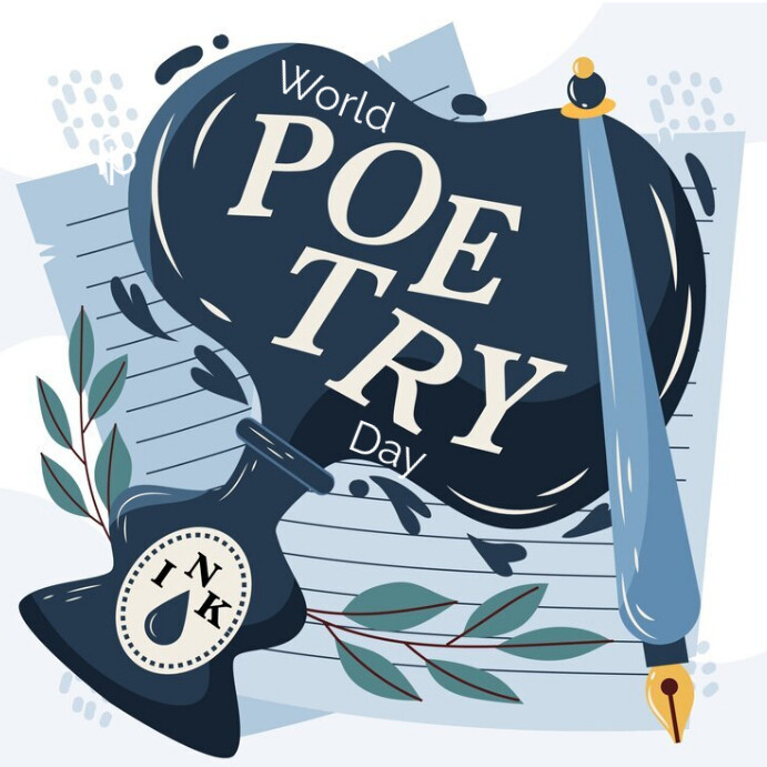 Joyful World Poetry Day Instagram Post Template | PosterMyWall