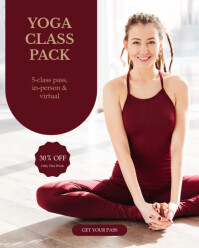 Joyful Yoga Class Instagram Portrait template