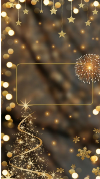 Joyful “golden Christmas And New Year Sparkle Background” Digital Display (9:16) template
