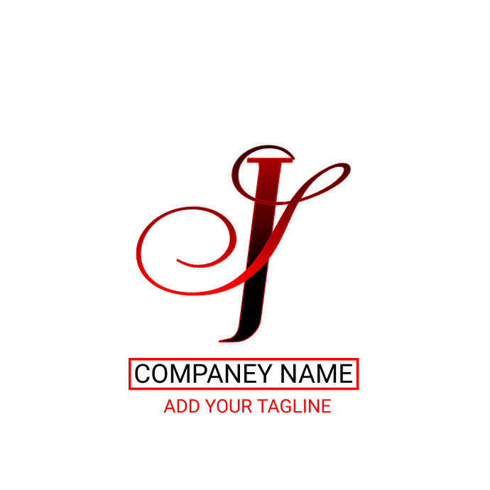 Js Red and Black Logo Design Template | PosterMyWall