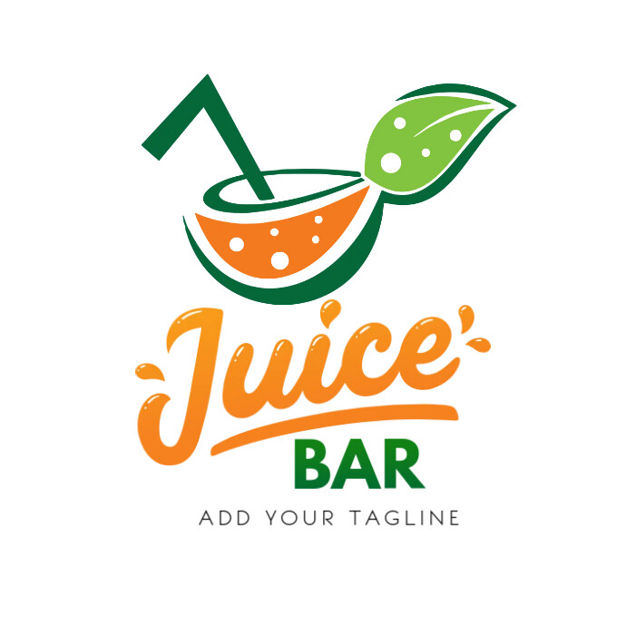 Copy of Juice Bar Logo Template | PosterMyWall